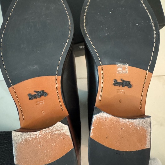 Like-New, Black Leather Coach Bowery Chelsea Boots size 8 - Picture 8 of 10